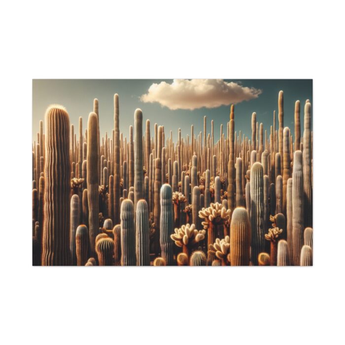 Forest of Tall Cactus Plants Standard Canvas - Image 2