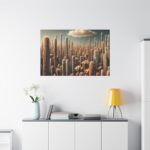 Forest of Tall Cactus Plants Standard Canvas - Image 3