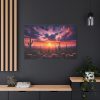 91638-198.jpg Cacti and Red Sky in Desert Standard Canvas