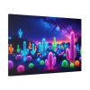 91638-200.jpg Multicolor Bioluminescent Neon Cacti in Desert Standard Canvas