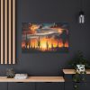 91638-213.jpg Saguaro Cacti Silhouetted Against Sky Standard Canvas