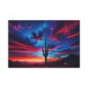 91638-216.jpg Blue Hour in the Desert With a Saguaro Cactus Silhouette Standard Canvas