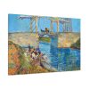 91638-250.jpg Vincent van Gogh's The Langlois Bridge at Arles with Women Washing Standard Canvas