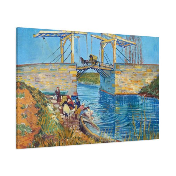 91638-250.jpg Vincent van Gogh's The Langlois Bridge at Arles with Women Washing Standard Canvas