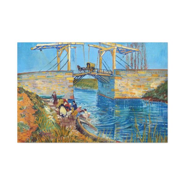 91638-251.jpg Vincent van Gogh's The Langlois Bridge at Arles with Women Washing Standard Canvas