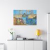 91638-252.jpg Vincent van Gogh's The Langlois Bridge at Arles with Women Washing Standard Canvas