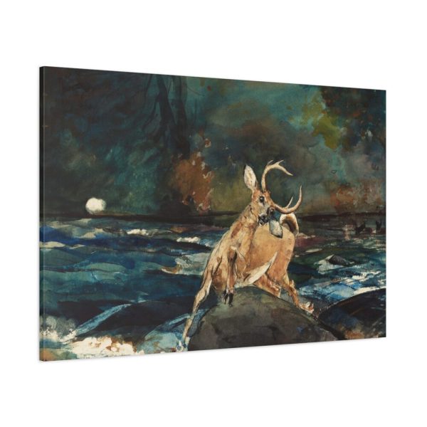 A Good Shot, Adirondacks by Winslow Homer Standard Canvas