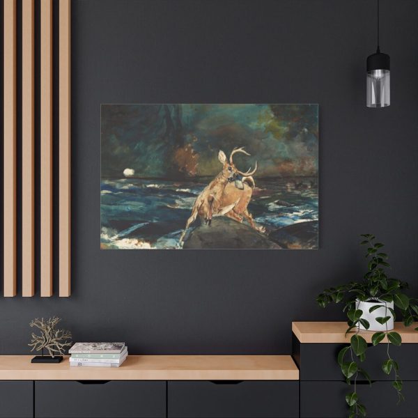 A Good Shot, Adirondacks by Winslow Homer Standard Canvas