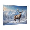 91638-290.jpg Deer Stands in the Snow Standard Canvas
