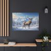91638-293.jpg Deer Stands in the Snow Standard Canvas