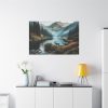 91638-302.jpg Deer by a Mountain Lake Standard Canvas