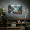 91638-304.jpg Deer by a Mountain Lake Standard Canvas