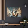 91638-308.jpg Two Reindeer Amid the Magical Glow of a Wintery Standard Canvas