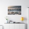 91638-312.jpg Reindeer in a Snowy Landscape Standard Canvas