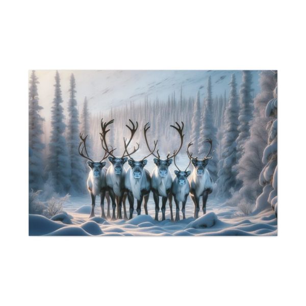 91638-316.jpg Six Reindeer in Foreground Standard Canvas