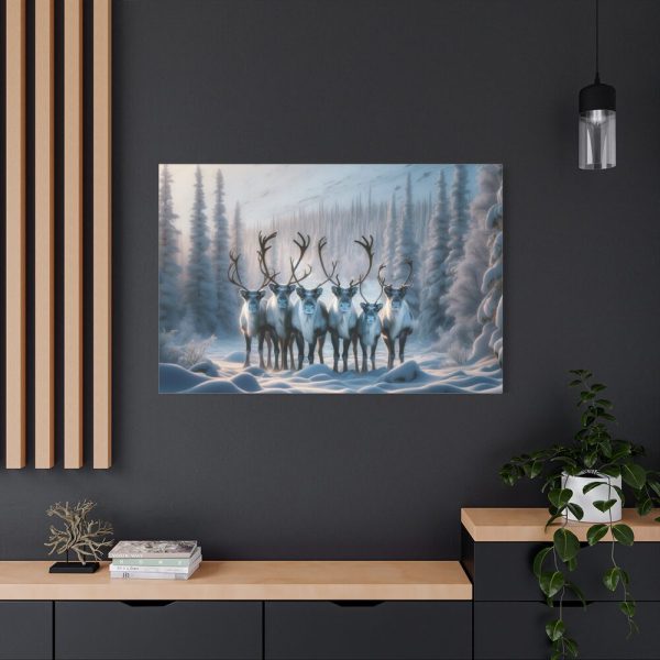 91638-318.jpg Six Reindeer in Foreground Standard Canvas