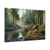 91638-320.jpg Deer By a River In a Forest Standard Canvas