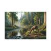 91638-321.jpg Deer By a River In a Forest Standard Canvas