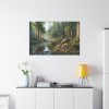 91638-322.jpg Deer By a River In a Forest Standard Canvas