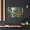 91638-323.jpg Deer By a River In a Forest Standard Canvas
