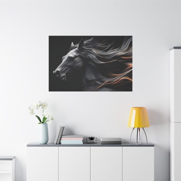 91638-67.jpg Black Spanish Horse Standard Canvas