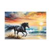 91638-71.jpg Horse Galloping On Beach Standard Canvas