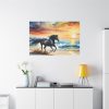 91638-72.jpg Horse Galloping On Beach Standard Canvas
