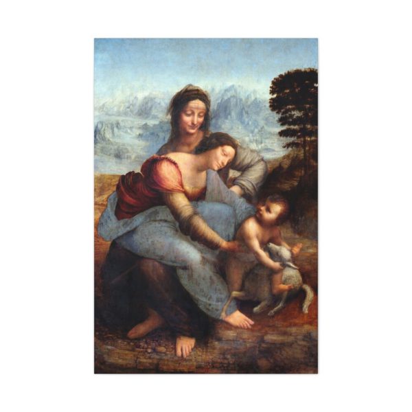 91655-102.jpg Leonardo da Vinci's The Virgin and Child with Saint Anne Standard Canvas