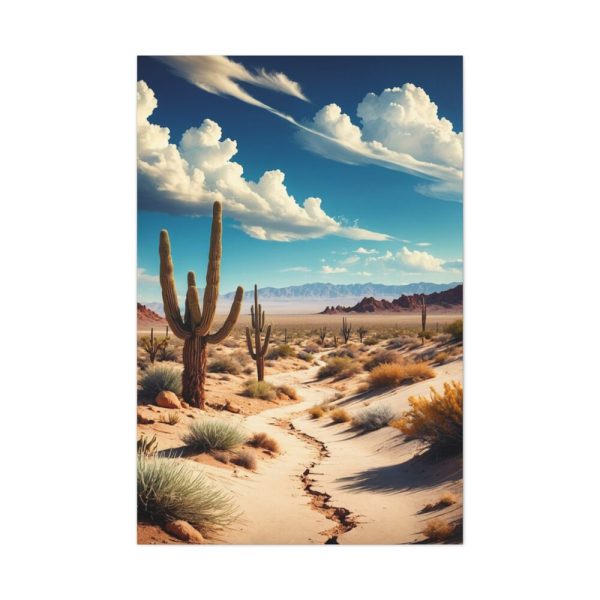 91655-107.jpg Desert Landscape With Cacti Standard Canvas