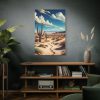 91655-110.jpg Desert Landscape With Cacti Standard Canvas
