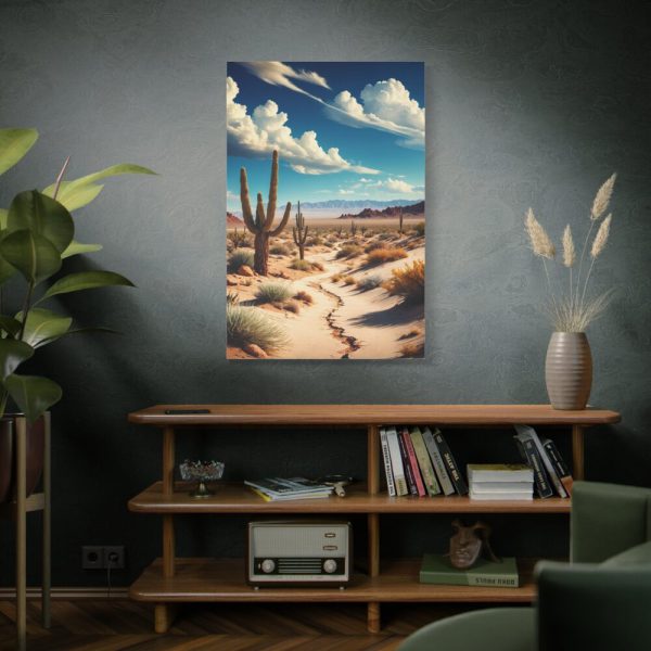 91655-110.jpg Desert Landscape With Cacti Standard Canvas