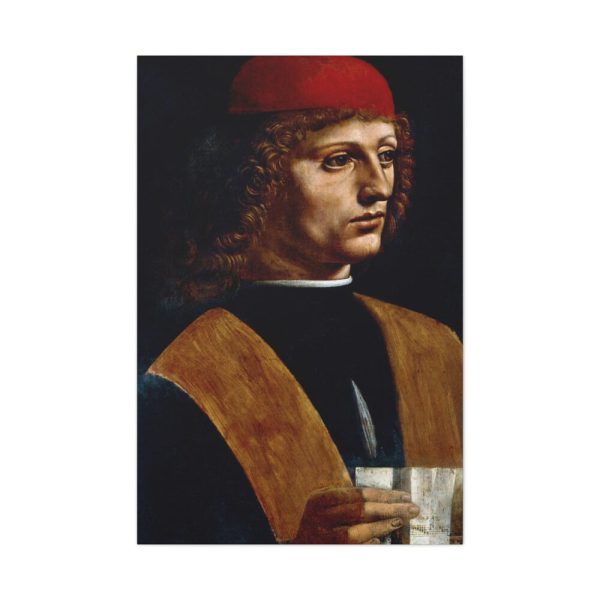 Leonardo da Vinci's The Portrait of a Musician Standard Canvas