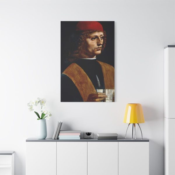 Leonardo da Vinci's The Portrait of a Musician Standard Canvas