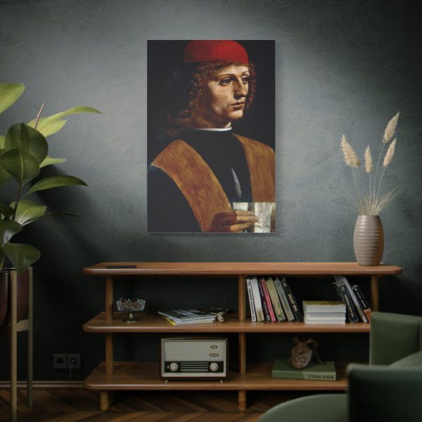 Leonardo da Vinci's The Portrait of a Musician Standard Canvas