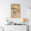 91655-118.jpg Vincent van Gogh's Self-Portrait with a Straw Hat Standard Canvas
