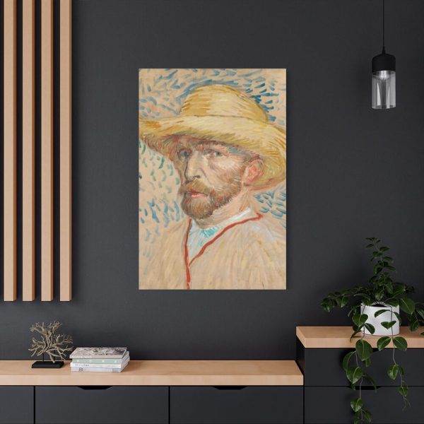 91655-119.jpg Vincent van Gogh's Self-Portrait with a Straw Hat Standard Canvas