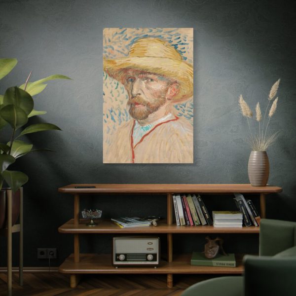 91655-120.jpg Vincent van Gogh's Self-Portrait with a Straw Hat Standard Canvas