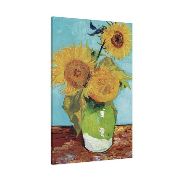 91655-122.jpg Vincent van Gogh's Vase with Three Sunflowers Standard Canvas