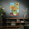 91655-126.jpg Vincent van Gogh's Vase with Three Sunflowers Standard Canvas