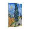 91655-137.jpg Vincent van Gogh's Road with Cypress and Star Standard Canvas