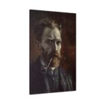 Vincent van Gogh's Self-Portrait with Pipe Standard Canvas