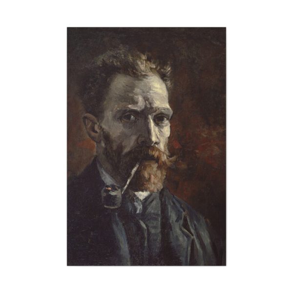 91655-158.jpg Vincent van Gogh's Self-Portrait with Pipe Standard Canvas