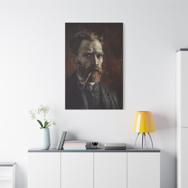 91655-159.jpg Vincent van Gogh's Self-Portrait with Pipe Standard Canvas