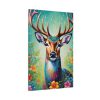 91655-172.jpg Deer Decorated With Colorful Flowers Standard Canvas