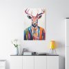 91655-179.jpg Funny Male Deer In Clothes Standard Canvas