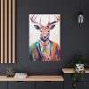 91655-180.jpg Funny Male Deer In Clothes Standard Canvas