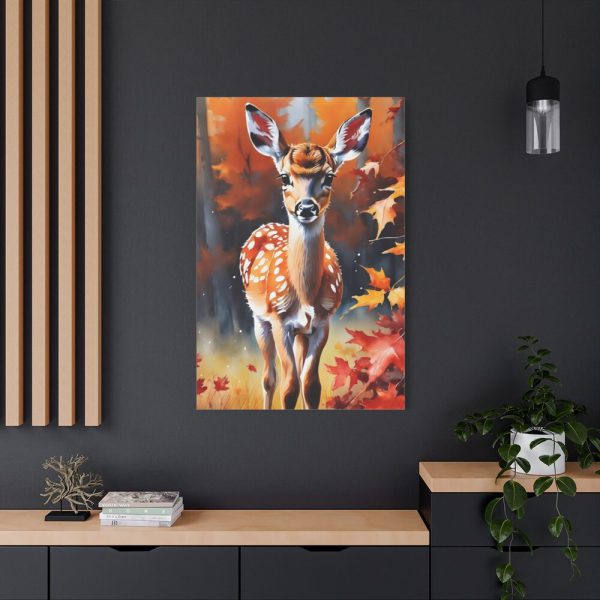 91655-185.jpg Fawn Deer Autumn Standard Canvas