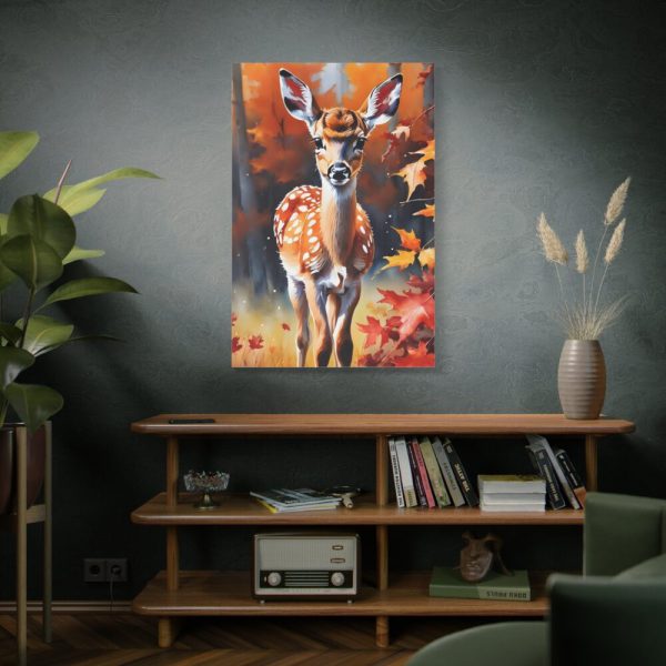 91655-186.jpg Fawn Deer Autumn Standard Canvas