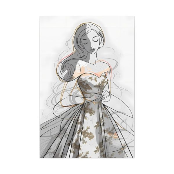 91655-198.jpg Woman With Long, Flowing Hair Standard Canvas
