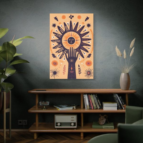 91655-4.jpg Retro Hippie Boho Sun Standard Canvas